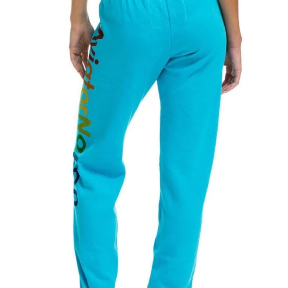 AVIATOR NATION ASPEN SWEATPANTS - NEON BLUE, L - Picture 8 of 9